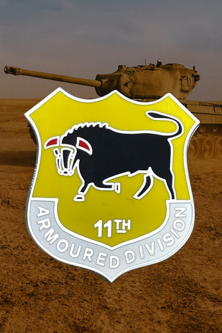 11th Armoured Division (United Kingdom) Shield Lapel Pin