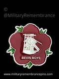 Bevin Boys Miners Remembrance Flower Lapel Pin