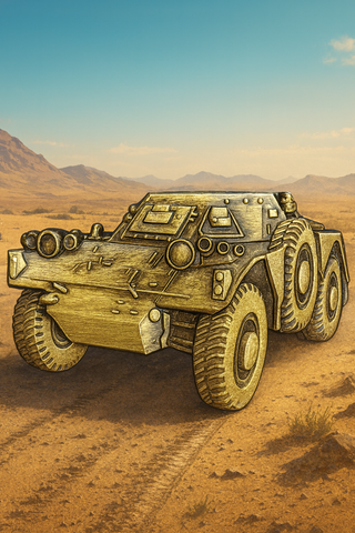 Ferret Armoured Car FV701 Mk 1 Vehicle Lapel Pin