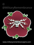 Fist & Sparks Royal Air Force RAF Remembrance Flower Lapel Pin