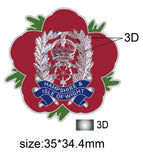 Hampshire & Isle Of Wight Constabulary Remembrance Flower Lapel Pin