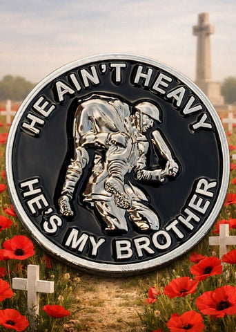 He Ain't Heavy He's My Brother Colours Lapel Pin