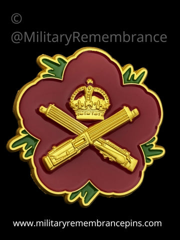 Machine Gun Corps MGC Remembrance Flower Lapel Pin