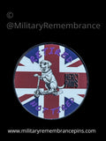 Hero Paws - Labrador 'Retired Not Tired' Charity Support Lapel Pin