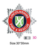 Lincolnshire Fire & Rescue Service LFR Crest Lapel Pin