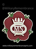 Merchant Navy Remembrance Flower Lapel Pin