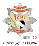 Norfolk Fire & Rescue Service NFRS Crest Lapel Pin