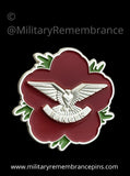 Ranger Regiment Remembrance Flower Lapel Pin