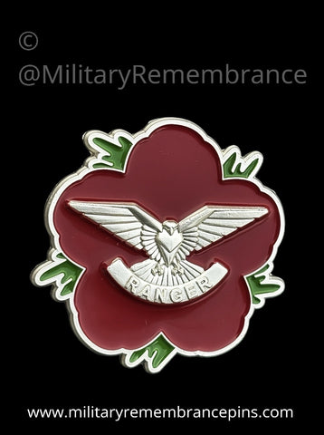 Ranger Regiment Remembrance Flower Lapel Pin