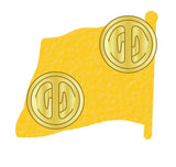 Union Flag Red White Blue Remembrance Poppy Flag Lapel Pin