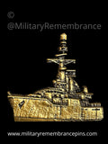 Rothesay Class Frigate Type 12 Royal Navy Ship Lapel Pin