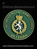 Women's Royal Army Corps Veteran Lapel Pin