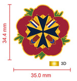 12th Podolski Lancers (Poland) Remembrance Flower Lapel Pin