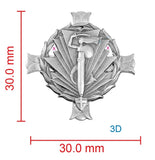 Artillery 2nd Corps (Poland) Pocket Badge Lapel Pin