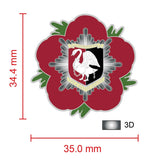 Buckinghamshire Fire and Rescue Service Remembrance Flower Lapel Pin