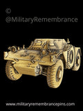 Ferret Armoured Car FV701 Mk 1 Vehicle Lapel Pin