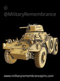 Ferret Armoured Car FV701 Mk 2 Vehicle Lapel Pin