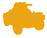 Ferret Armoured Car FV701 Mk 2 Vehicle Lapel Pin