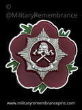 Fire Service Veteran Remembrance Flower Lapel Pin