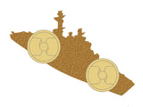 HMS Fearless Royal Navy Amphibious Assault Ship Lapel Pin