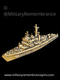 HMS Fearless Royal Navy Amphibious Assault Ship Lapel Pin