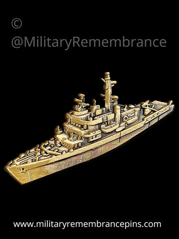 HMS Fearless Royal Navy Amphibious Assault Ship Lapel Pin