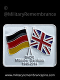 Munster Garrison BAOR Colours Lapel Pin