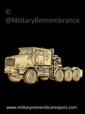 Oshkosh HET M1070F Tank Transporter Vehicle Lapel Pin