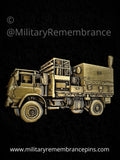 Royal Signals Radio Relay Truck Bedford Lapel Pin