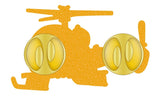 Bell 47 Sioux Helicopter Lapel Pin