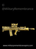 SA80 5.56mm British Army Assault Rifle Lapel Pin
