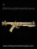 Sterling Submachine Gun L2A3 Weapon Lapel Pin
