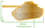 Sherman Firefly Tank Vehicle Lapel Pin